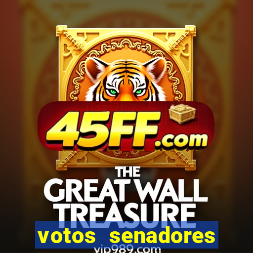 votos senadores impeachment moraes